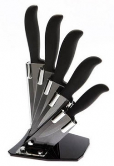 Набор из 5 керамических ножей с подставкой: купить в магазине на диване Топ Шоп Ростов-на-Дону.