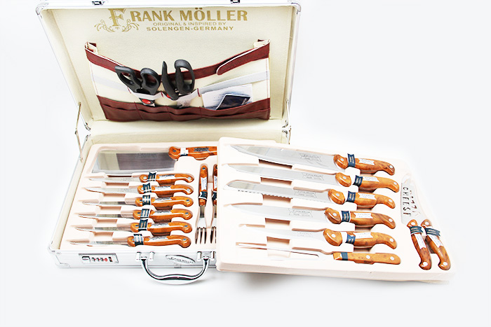 Набор ножей в кейсе 25 предметов Frank Moller